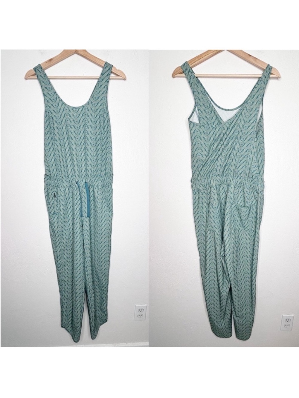 (This wk only!) Patagonia Fleetwith Jumpsuit Bluff River Multi Tasmanian Teal - Picture 2 of 13